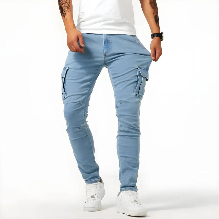 Javier - Pantalones cargo ajustados y de moda para hombre